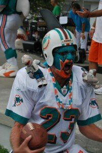 Photo by Andrea Freygang at the 2009 Dolphin's pep rally in Fort Lauderdale.