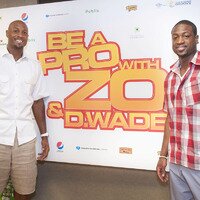 Alonzo Mourning and Dwayne Wade